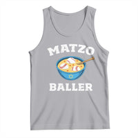 Funny Hanukkah Baseball Tank Top Matzo Baller Matzah Ball Jewish Chanukah Sports Lover - Wonder Print Shop