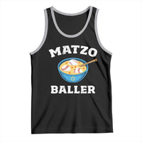 Funny Hanukkah Baseball Tank Top Matzo Baller Matzah Ball Jewish Chanukah Sports Lover - Wonder Print Shop