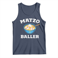 Funny Hanukkah Baseball Tank Top Matzo Baller Matzah Ball Jewish Chanukah Sports Lover - Wonder Print Shop