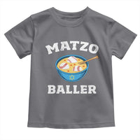Funny Hanukkah Baseball Toddler T Shirt Matzo Baller Matzah Ball Jewish Chanukah Sports Lover - Wonder Print Shop