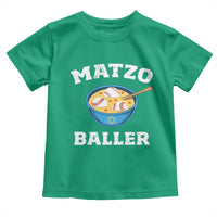 Funny Hanukkah Baseball Toddler T Shirt Matzo Baller Matzah Ball Jewish Chanukah Sports Lover - Wonder Print Shop