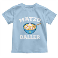 Funny Hanukkah Baseball Toddler T Shirt Matzo Baller Matzah Ball Jewish Chanukah Sports Lover - Wonder Print Shop