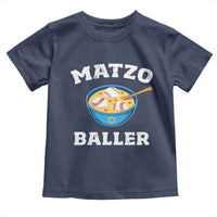 Funny Hanukkah Baseball Toddler T Shirt Matzo Baller Matzah Ball Jewish Chanukah Sports Lover - Wonder Print Shop
