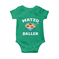 Funny Hanukkah Football Baby Onesie Matzo Baller Matzah Ball Jewish Chanukah Sports Lover - Wonder Print Shop