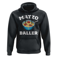 Funny Hanukkah Football Hoodie Matzo Baller Matzah Ball Jewish Chanukah Sports Lover - Wonder Print Shop