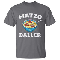 Funny Hanukkah Football T Shirt Matzo Baller Matzah Ball Jewish Chanukah Sports Lover - Wonder Print Shop