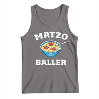 Funny Hanukkah Football Tank Top Matzo Baller Matzah Ball Jewish Chanukah Sports Lover - Wonder Print Shop