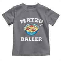 Funny Hanukkah Football Toddler T Shirt Matzo Baller Matzah Ball Jewish Chanukah Sports Lover - Wonder Print Shop