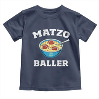 Funny Hanukkah Football Toddler T Shirt Matzo Baller Matzah Ball Jewish Chanukah Sports Lover - Wonder Print Shop