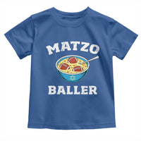 Funny Hanukkah Football Toddler T Shirt Matzo Baller Matzah Ball Jewish Chanukah Sports Lover - Wonder Print Shop