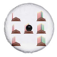 Kwanzaa Kinara Seven Candles African American Holiday Spare Tire Cover - Wonder Print Shop