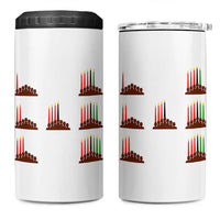 Kwanzaa Kinara Seven Candles African American Holiday 4 in 1 Can Cooler Tumbler - Wonder Print Shop