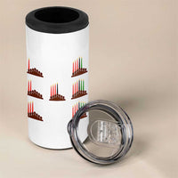 Kwanzaa Kinara Seven Candles African American Holiday 4 in 1 Can Cooler Tumbler - Wonder Print Shop
