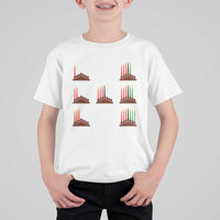 Kwanzaa Kinara Seven Candles African American Holiday T Shirt For Kid - Wonder Print Shop