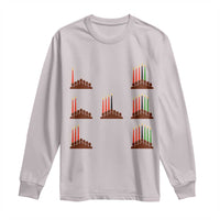 Kwanzaa Kinara Seven Candles African American Holiday Long Sleeve Shirt - Wonder Print Shop