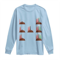 Kwanzaa Kinara Seven Candles African American Holiday Long Sleeve Shirt - Wonder Print Shop