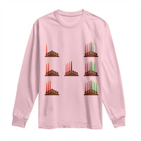 Kwanzaa Kinara Seven Candles African American Holiday Long Sleeve Shirt - Wonder Print Shop