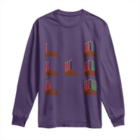 Kwanzaa Kinara Seven Candles African American Holiday Long Sleeve Shirt - Wonder Print Shop