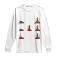 Kwanzaa Kinara Seven Candles African American Holiday Long Sleeve Shirt - Wonder Print Shop