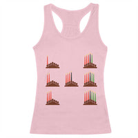 Kwanzaa Kinara Seven Candles African American Holiday Racerback Tank Top - Wonder Print Shop