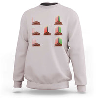 Kwanzaa Kinara Seven Candles African American Holiday Sweatshirt - Wonder Print Shop
