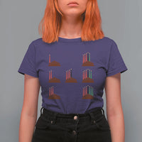 Kwanzaa Kinara Seven Candles African American Holiday T Shirt For Women - Wonder Print Shop