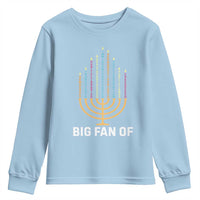 Hanukkah Human Rights Youth Sweatshirt Big Fan Of Democracy Immigrants And Refugees - Wonder Print Shop