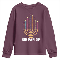 Hanukkah Human Rights Youth Sweatshirt Big Fan Of Democracy Immigrants And Refugees - Wonder Print Shop