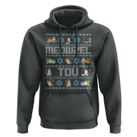 Funny Hanukkah Cats Hoodie Meowzel Tov Chanukah Menorah David Stars