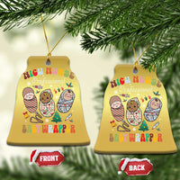 Funny NICU Nurse Xmas Christmas Ornament Professional Baby Wrapper - Wonder Print Shop