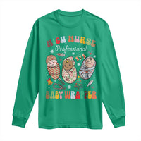 Funny NICU Nurse Christmas Long Sleeve Shirt Professional Baby Wrapper