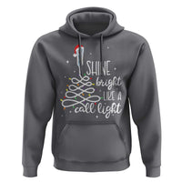 Funny Christmas Nurse Hoodie Shine Bright Like A Call Light Led Lights