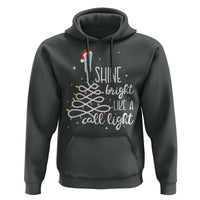 Funny Christmas Nurse Hoodie Shine Bright Like A Call Light Led Lights