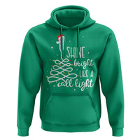 Funny Christmas Nurse Hoodie Shine Bright Like A Call Light Led Lights