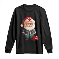 Funny Christmas Santa Doctor Medical Long Sleeve Shirt
