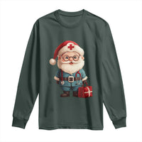 Funny Christmas Santa Doctor Medical Long Sleeve Shirt