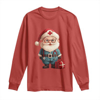Funny Christmas Santa Doctor Medical Long Sleeve Shirt