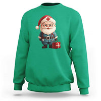 Funny Christmas Santa Doctor Medical Sweatshirt - Wonder Print Shop