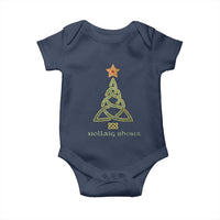 Irish Gaelic Christmas Nollaig Shona Baby Onesie Celtic Knot Christmas Tree