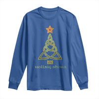 Irish Gaelic Christmas Nollaig Shona Long Sleeve Shirt Celtic Knot Christmas Tree