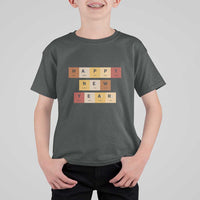 Funny Happy New Year Periodic Table Elements T Shirt For Kid Chemistry Teacher Student