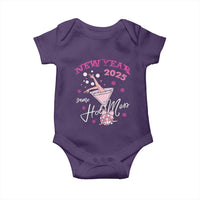 Funny New Year 2025 Same Hot Mess Baby Onesie New Year's Eve Party Coquette Champagne Glass
