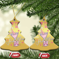 Funny New Year 2025 Same Hot Mess Christmas Ornament New Year's Eve Party Coquette Champagne Glass - Wonder Print Shop