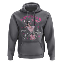 Funny New Year 2025 Same Hot Mess Hoodie New Year's Eve Party Coquette Champagne Glass