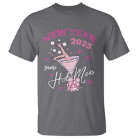 Funny New Year 2025 Same Hot Mess T Shirt New Year's Eve Party Coquette Champagne Glass - Wonder Print Shop