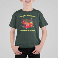 Funny Lil Fire Dumpster T Shirt For Kid This Little Light Of Mine I'm Gonna Let It Shine - Wonder Print Shop