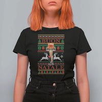 Funny Christmas Movie T Shirt For Women Buon Natale Lamp Italian Christmas - Wonder Print Shop