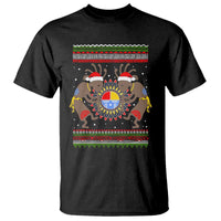 Funny Christmas Native American T Shirt Santa Kokopeli Medicine Wheel - Wonder Print Shop