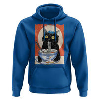 Funny Hanukkah Black Cat Chinese Noodle Hoodie