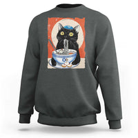Funny Hanukkah Black Cat Chinese Noodle Sweatshirt - Wonder Print Shop